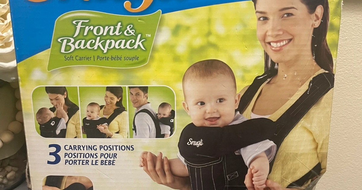 Infant Carrier Snugli Front And Back Pack Soft Carrier Evenflo