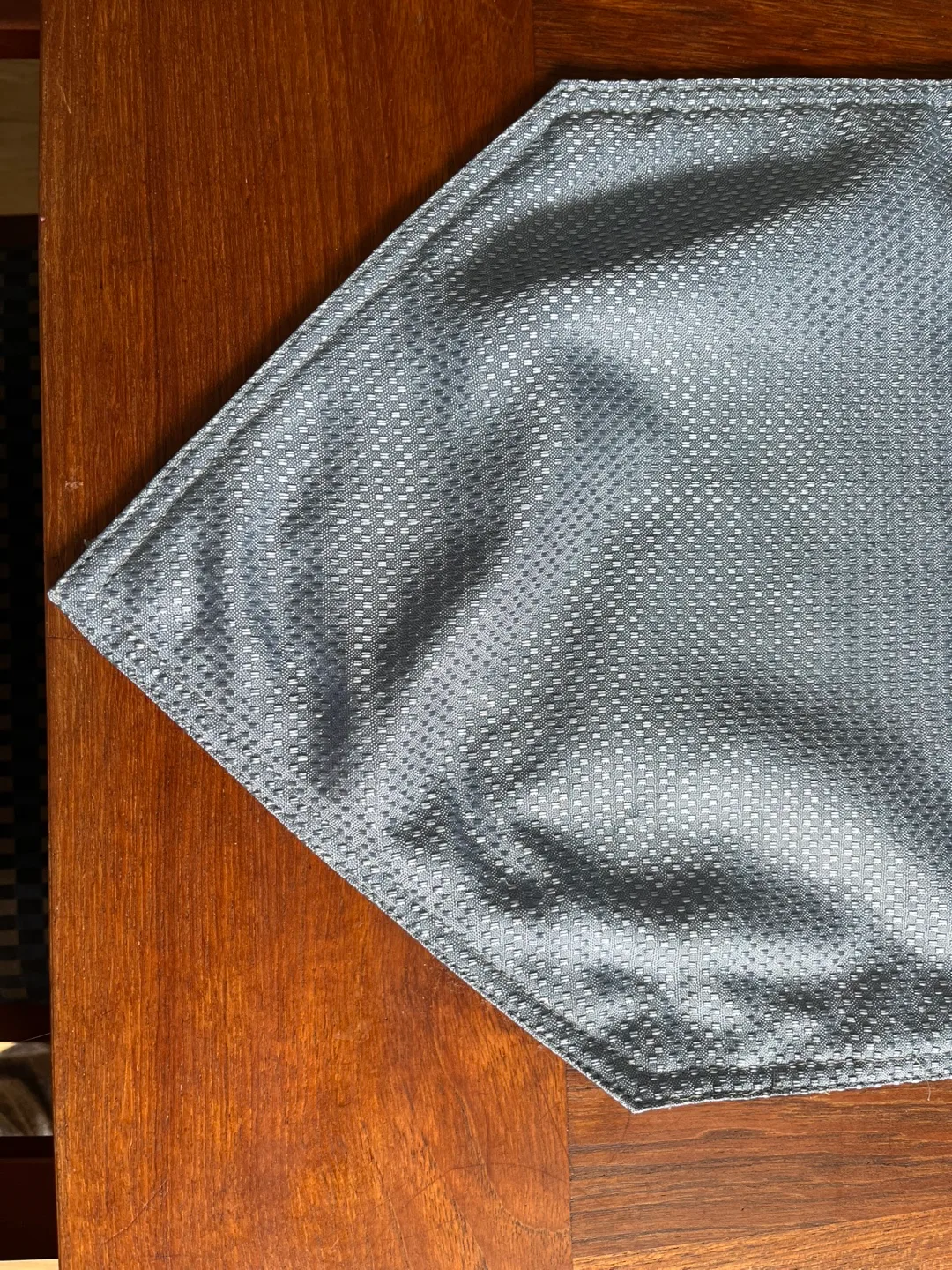 Blue Table Runner, Woven Pattern image indicator(3)