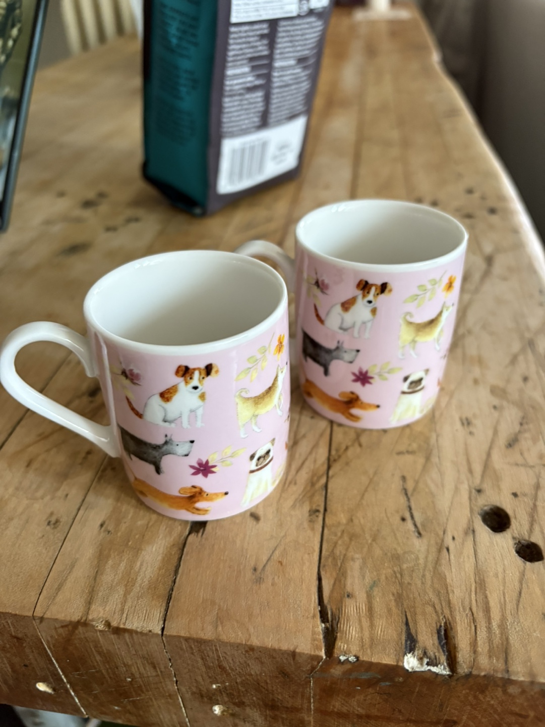 Pair of Harvest Green Studio Espresso Cups