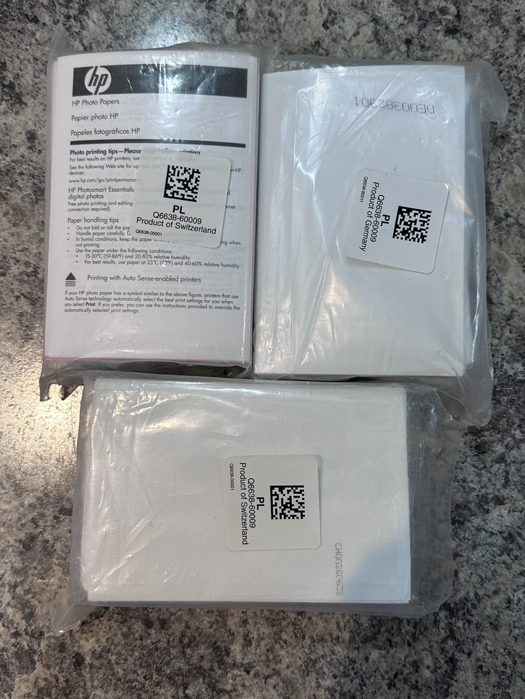 HP Photo Paper (3 packs)