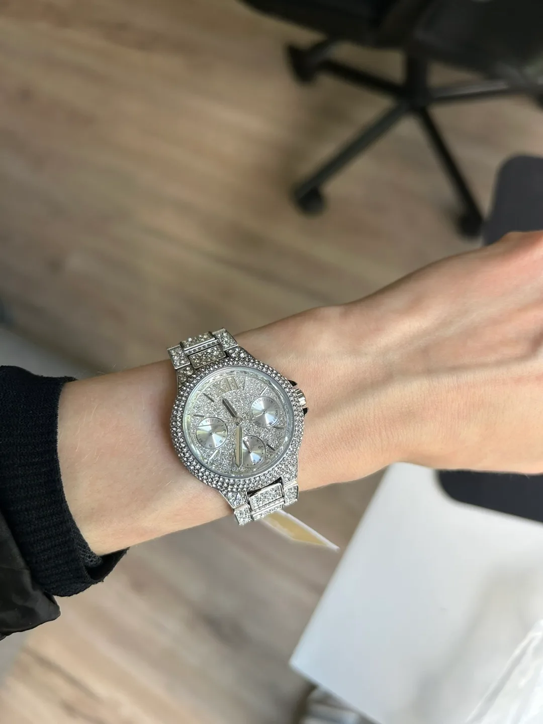 Michael Kors Women's Crystal-Accented Watch image indicator(4)