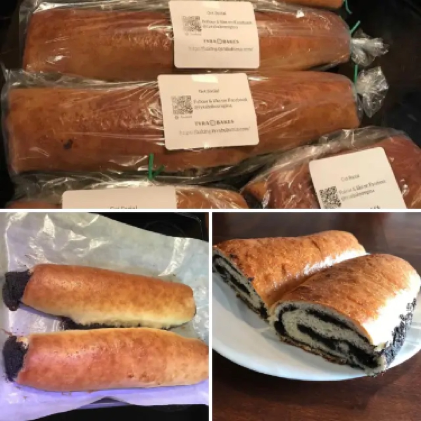 Fresh Poppy Seed Rolls - Home Baked