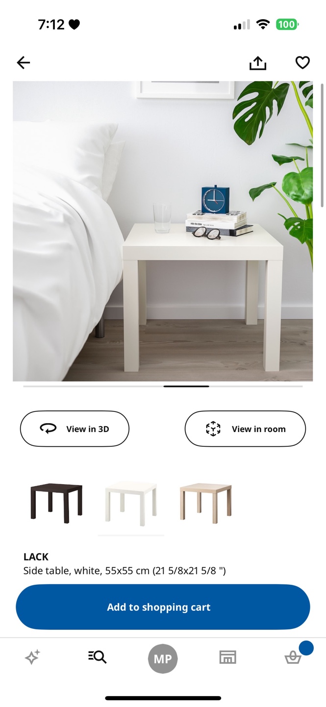 IKEA White Lack Coffee Table - photo 2