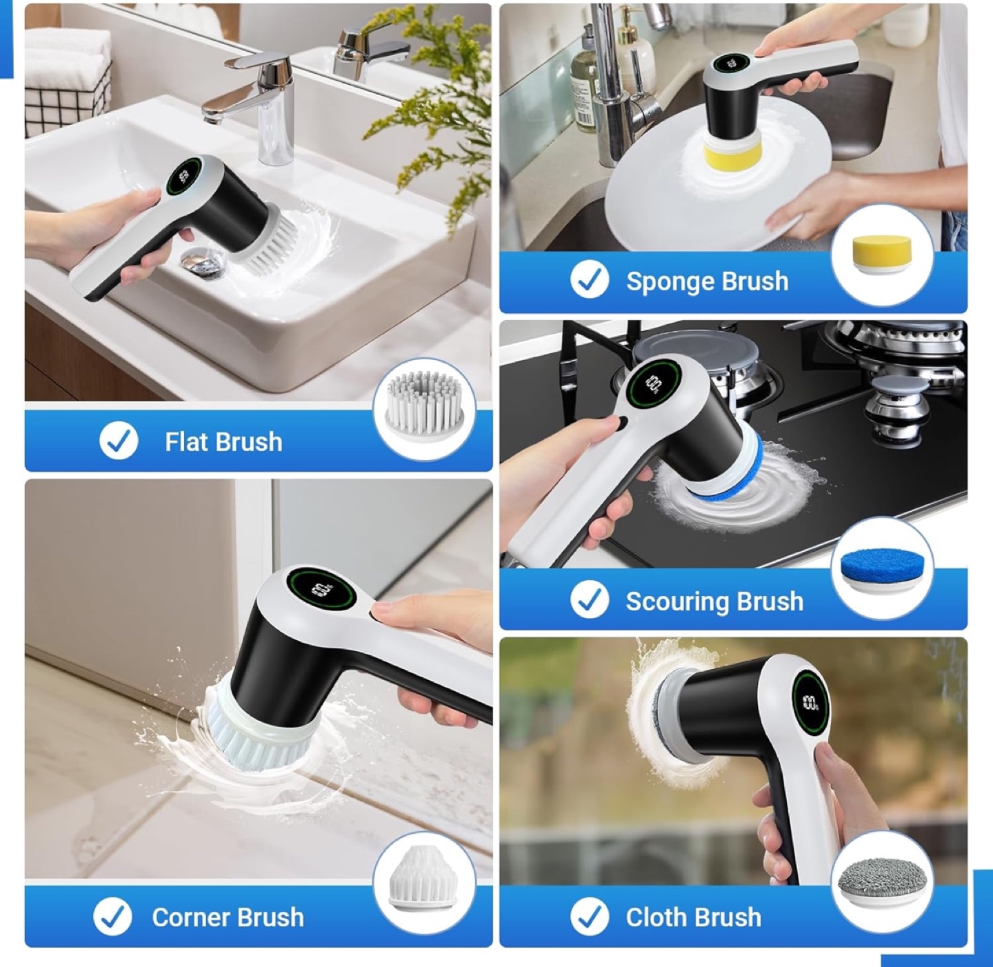 Rechargeable electric scrubber - photo 3