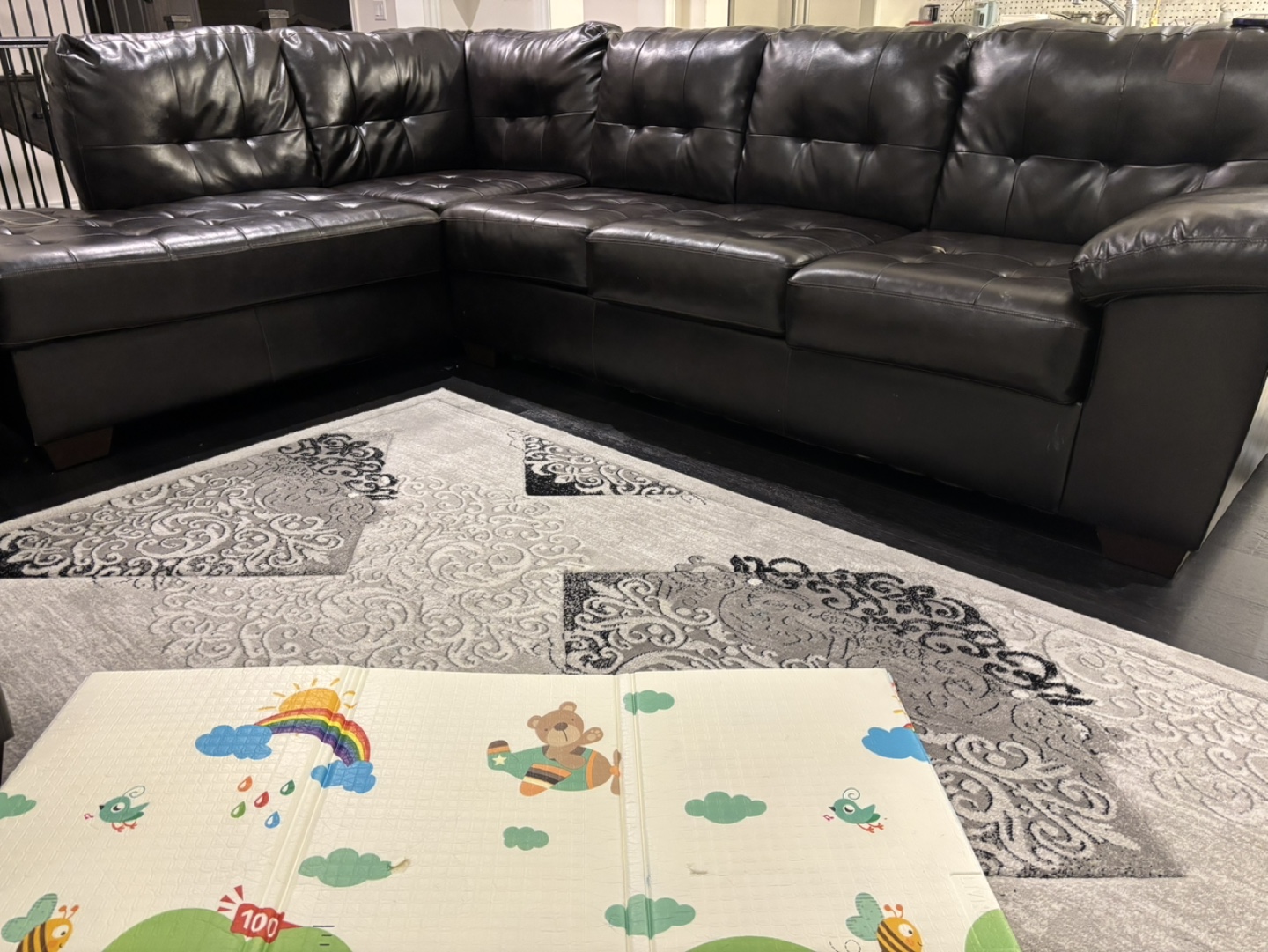 Brown Leather Sectional Sofa