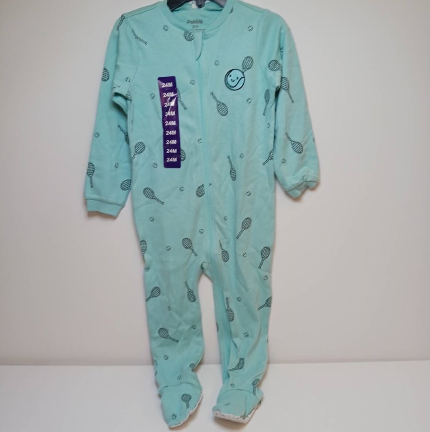 Baby Sleepsuit, Size 24M, Tennis Print