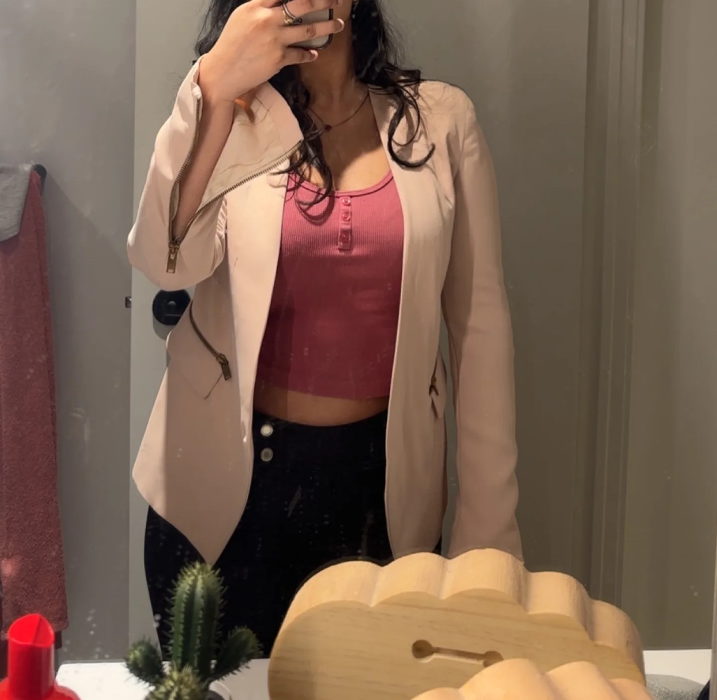 Zara Pink Blazer Jacket image indicator(2)