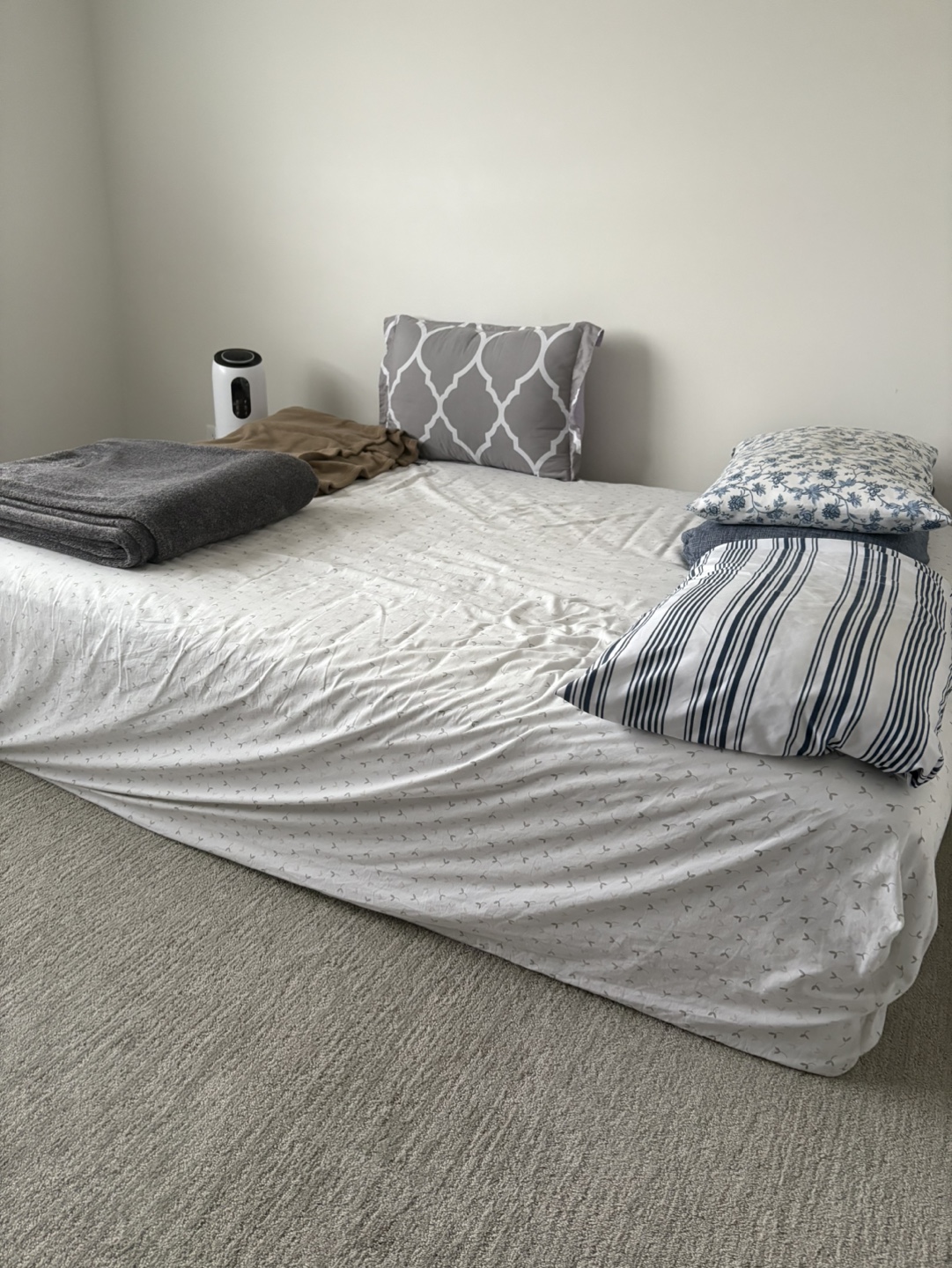 Queen Mattress with box spring and fitted sheet