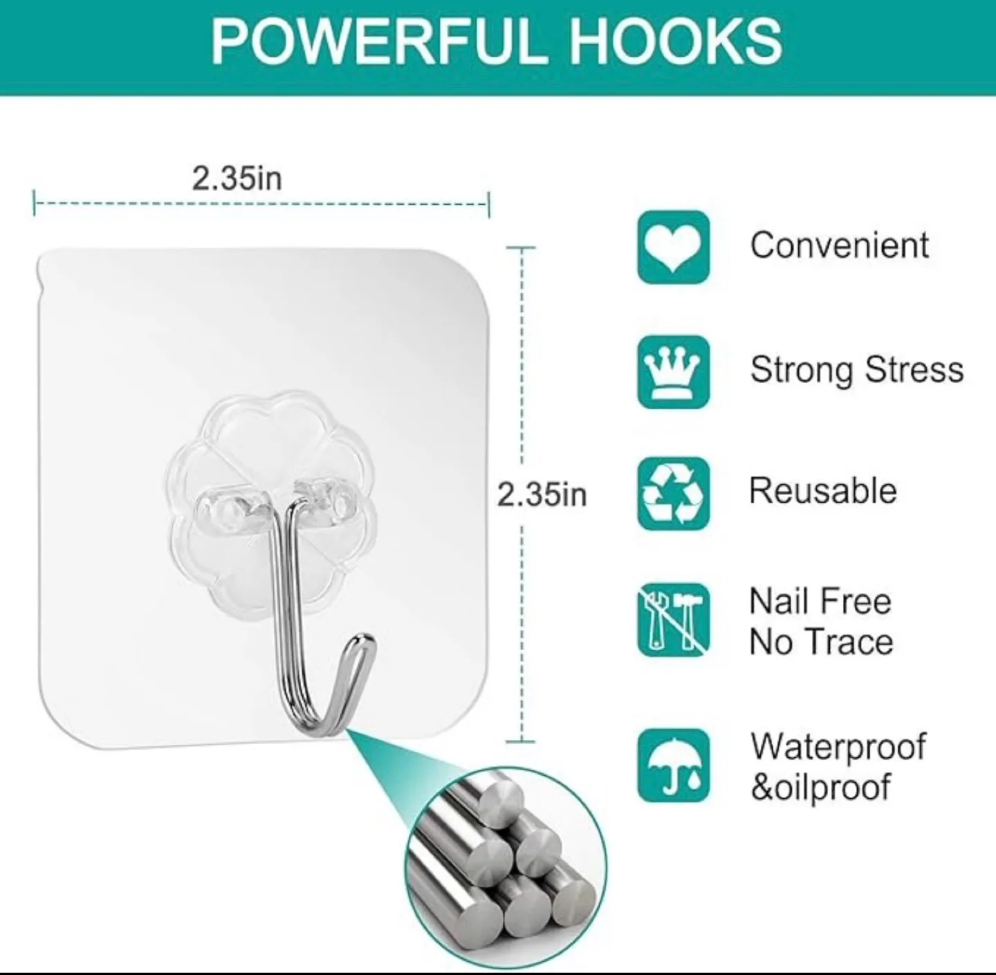 24 Pack Adhesive Hooks image indicator(6)