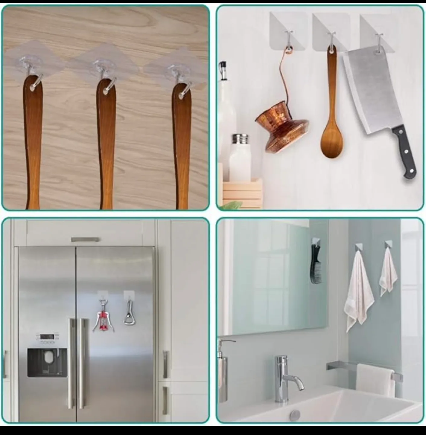 24 Pack Adhesive Hooks image indicator(2)