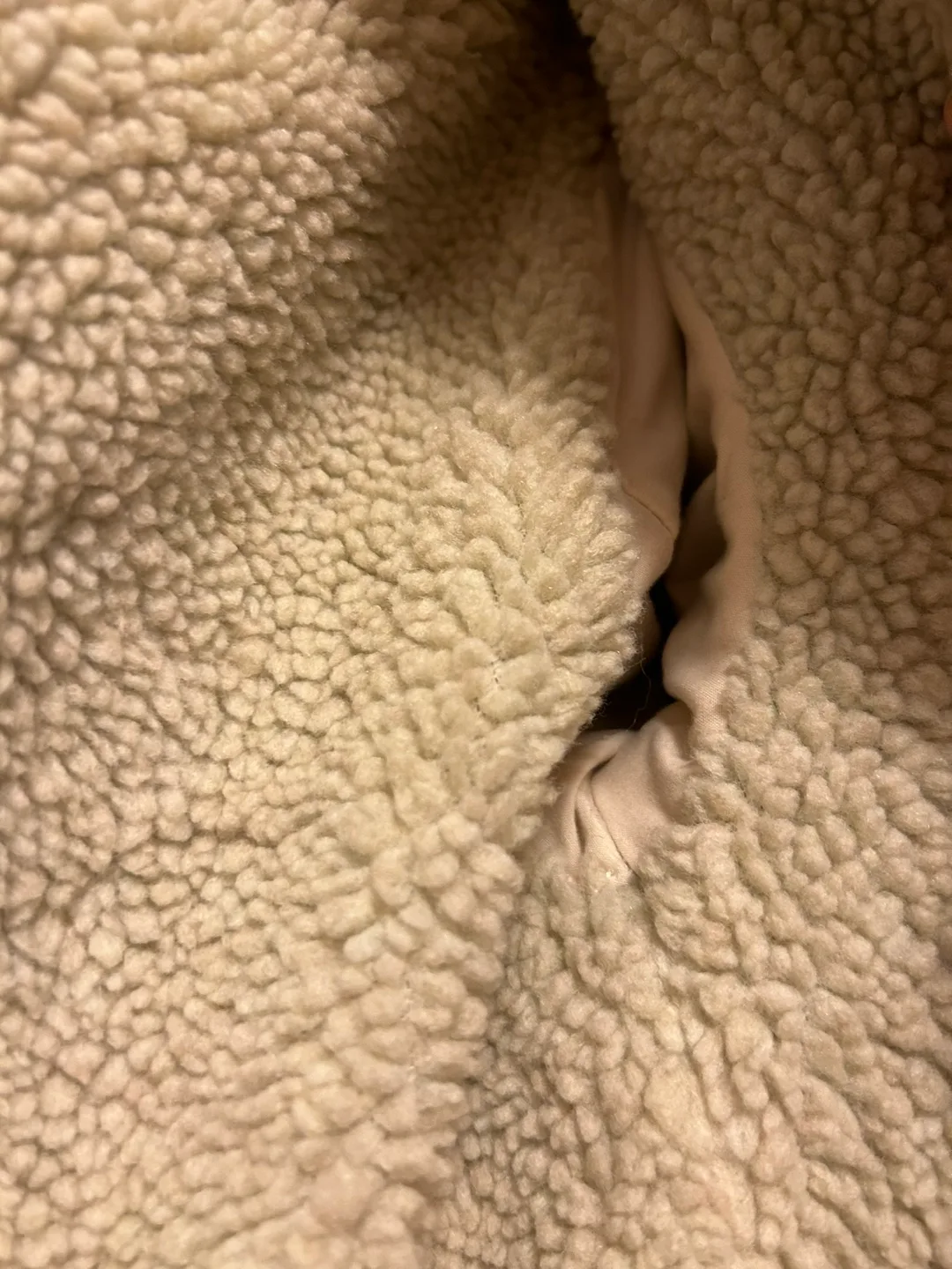 Zara Denim Longline Jacket with Sherpa Lining image indicator(4)