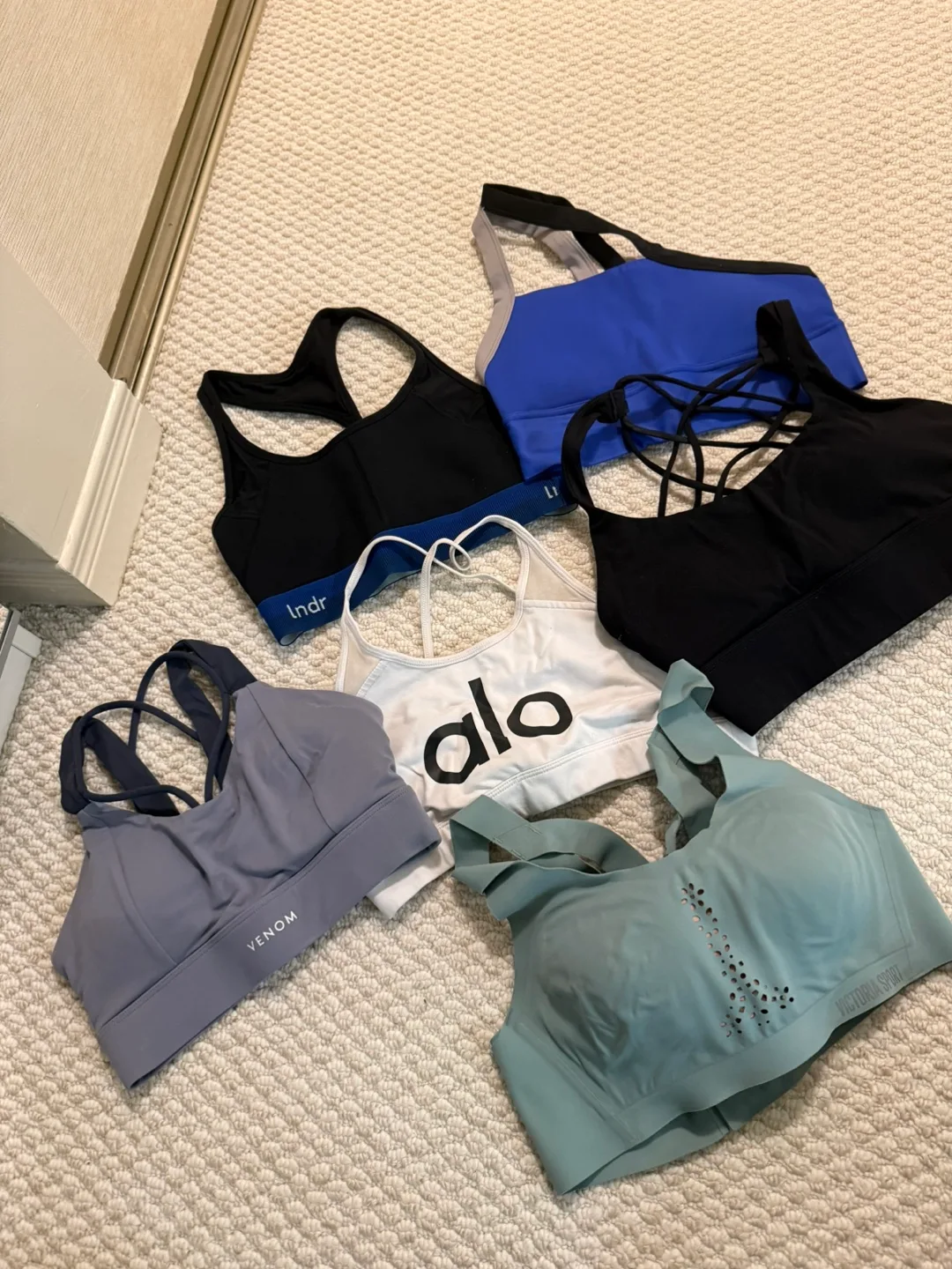 Bundle of 6 Sports Bras - Alo Yoga, Victoria's Secret, and More! thumbnail