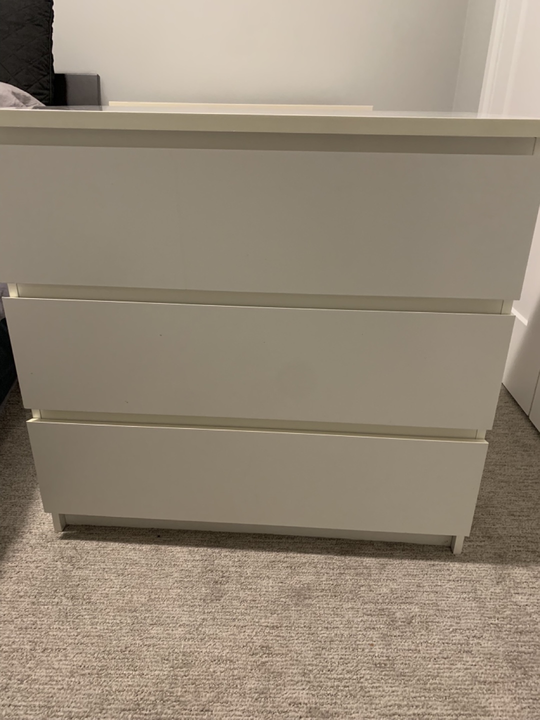 IKEA MALM 3-Drawer Chest - White