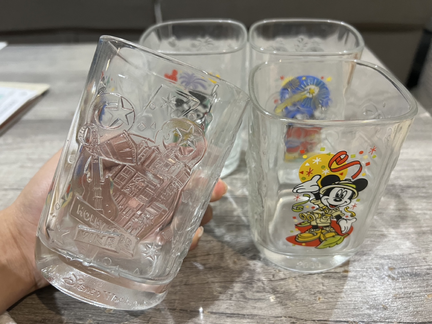 Set of Four 2000 Disneyland Mickey Mouse Glasses - photo 3