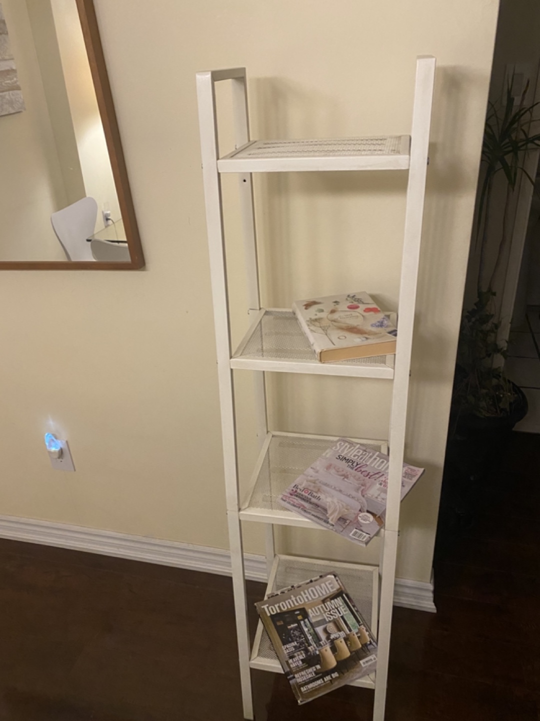 White Metal 4-Tier Shelf - photo 2