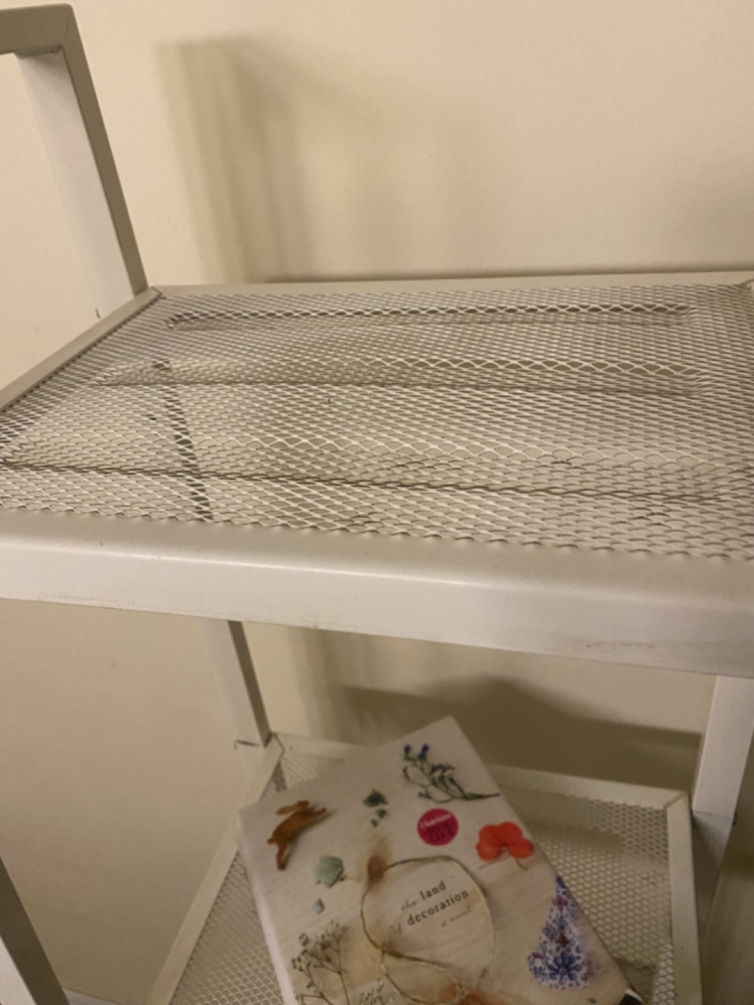 White Metal 4-Tier Shelf - photo 3