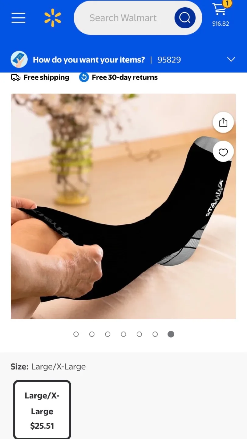 Physix Gear Sport Stamina Graduated Compression Socks - L/XL image indicator(10)