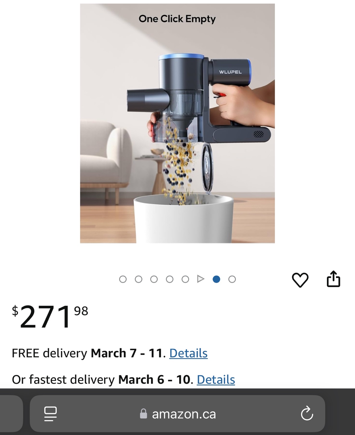 Brand-New WLUPEL Cordless Vacuum Cleaner