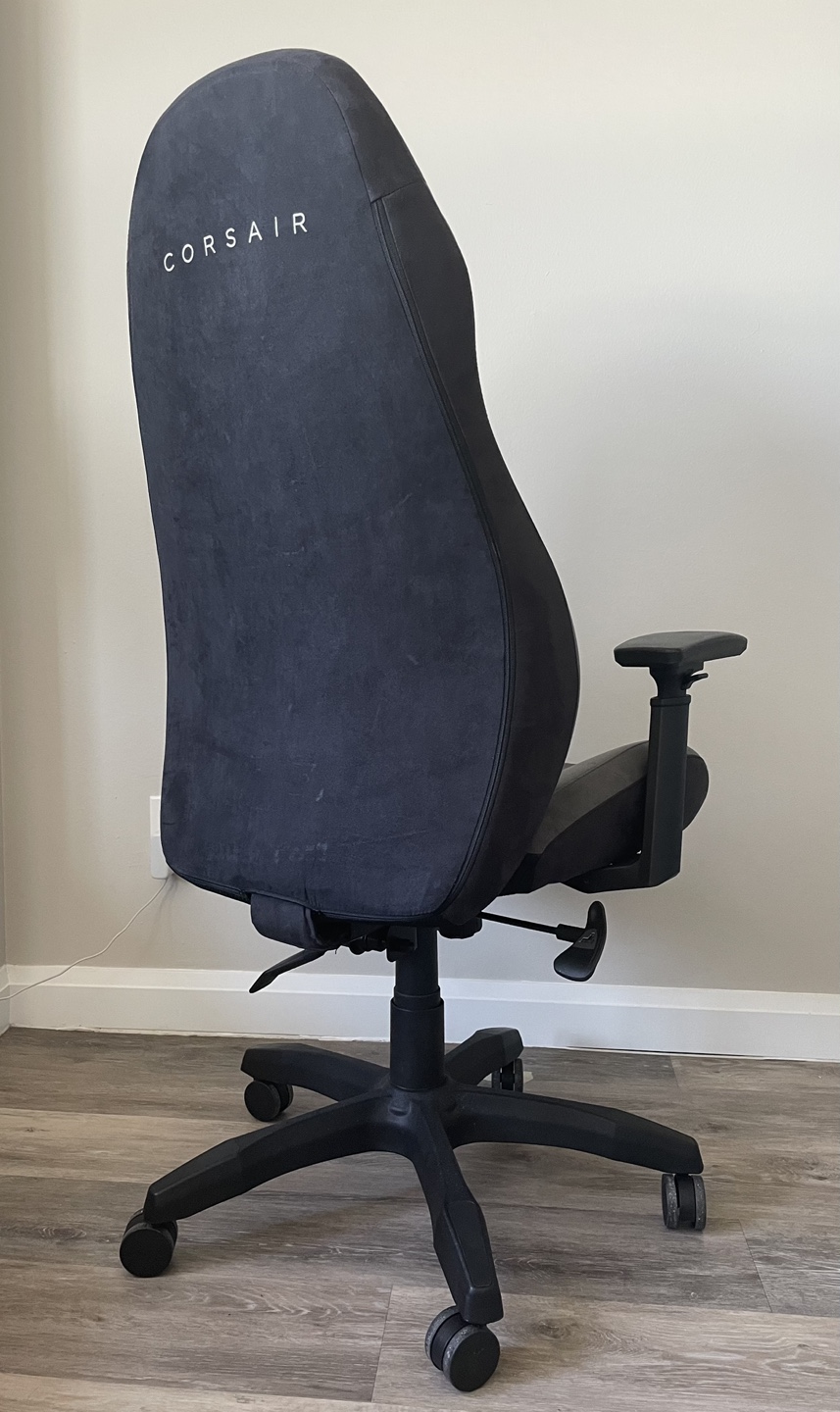 CORSAIR TC60 FABRIC Ergonomic Gaming Chair - Relaxed Fit - Grey - photo 3