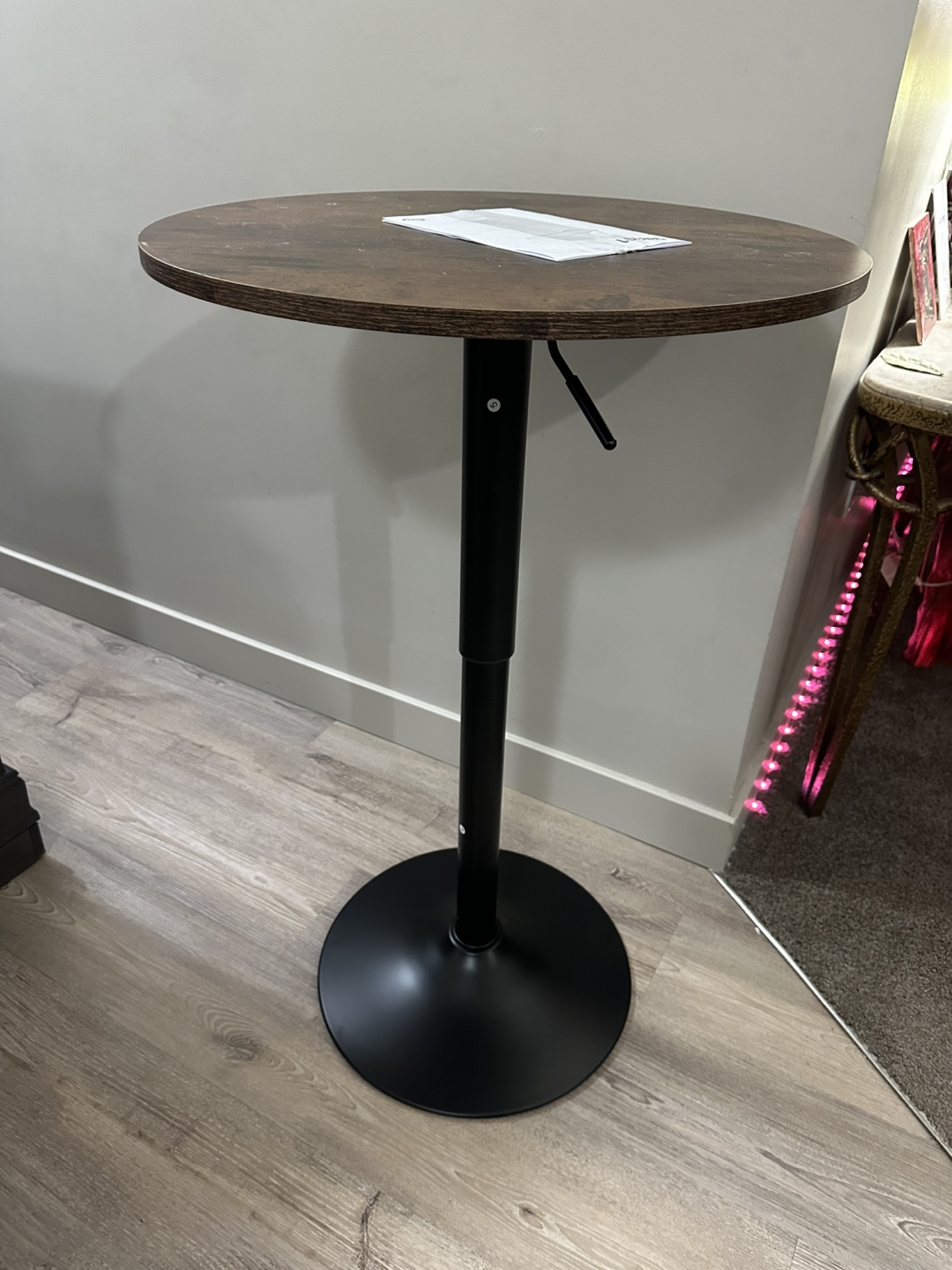 Brand-New HOOBRO Height-Adjustable Round Bar Table