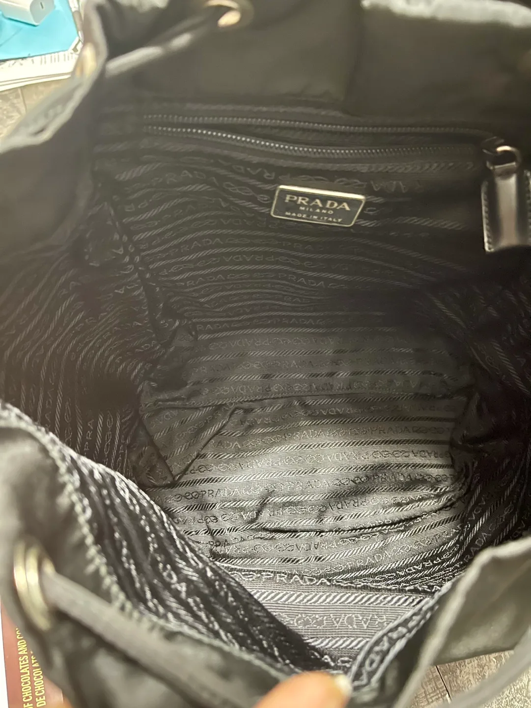 Authentic Prada Black Nylon Backpack image indicator(3)