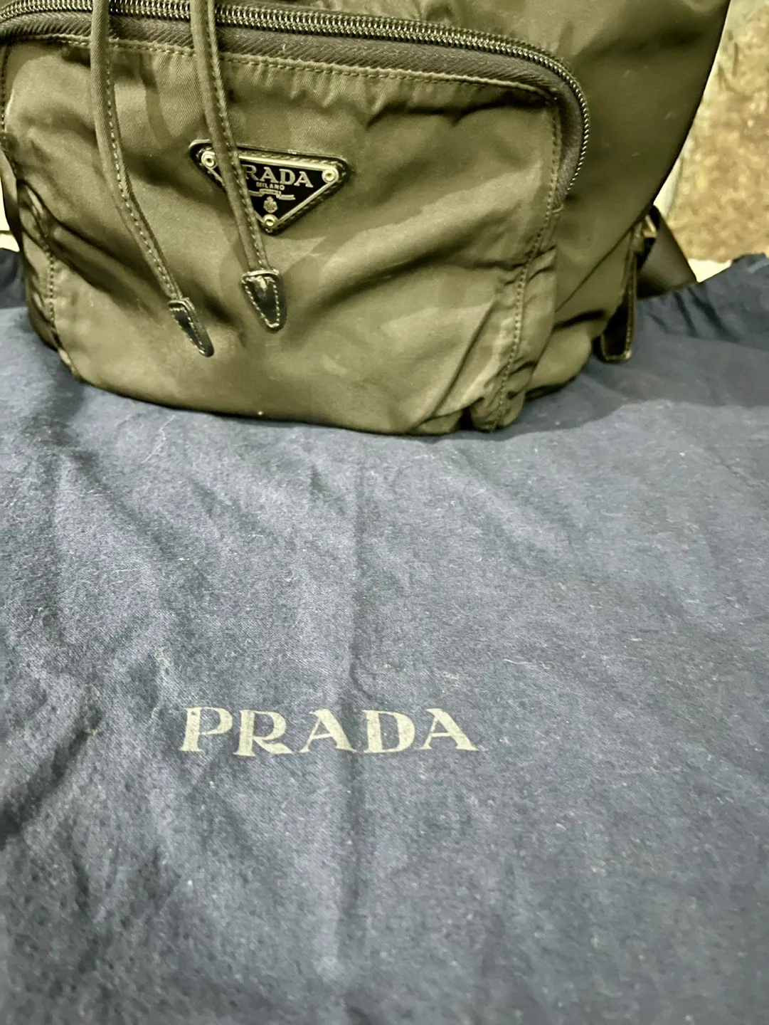 Authentic Prada Black Nylon Backpack image indicator(5)