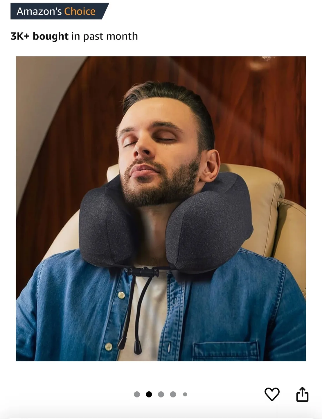 🧡 Travel Neck Pillow with Carrying Bag image indicator(8)