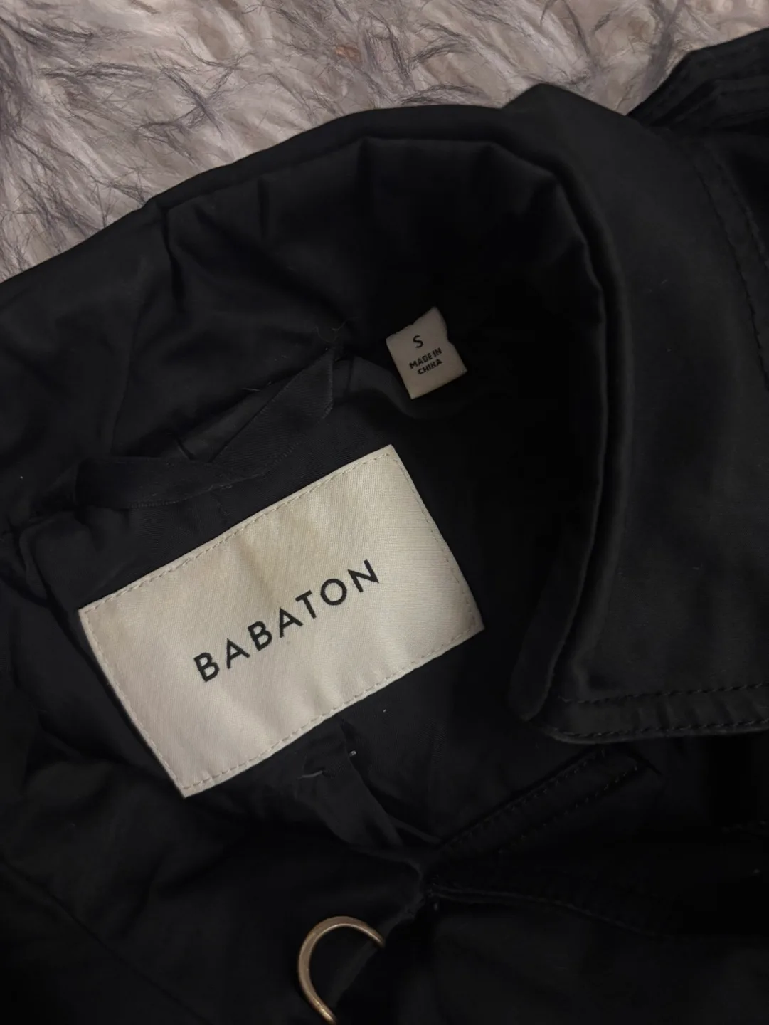 Babaton Black Trench Coat image indicator(4)