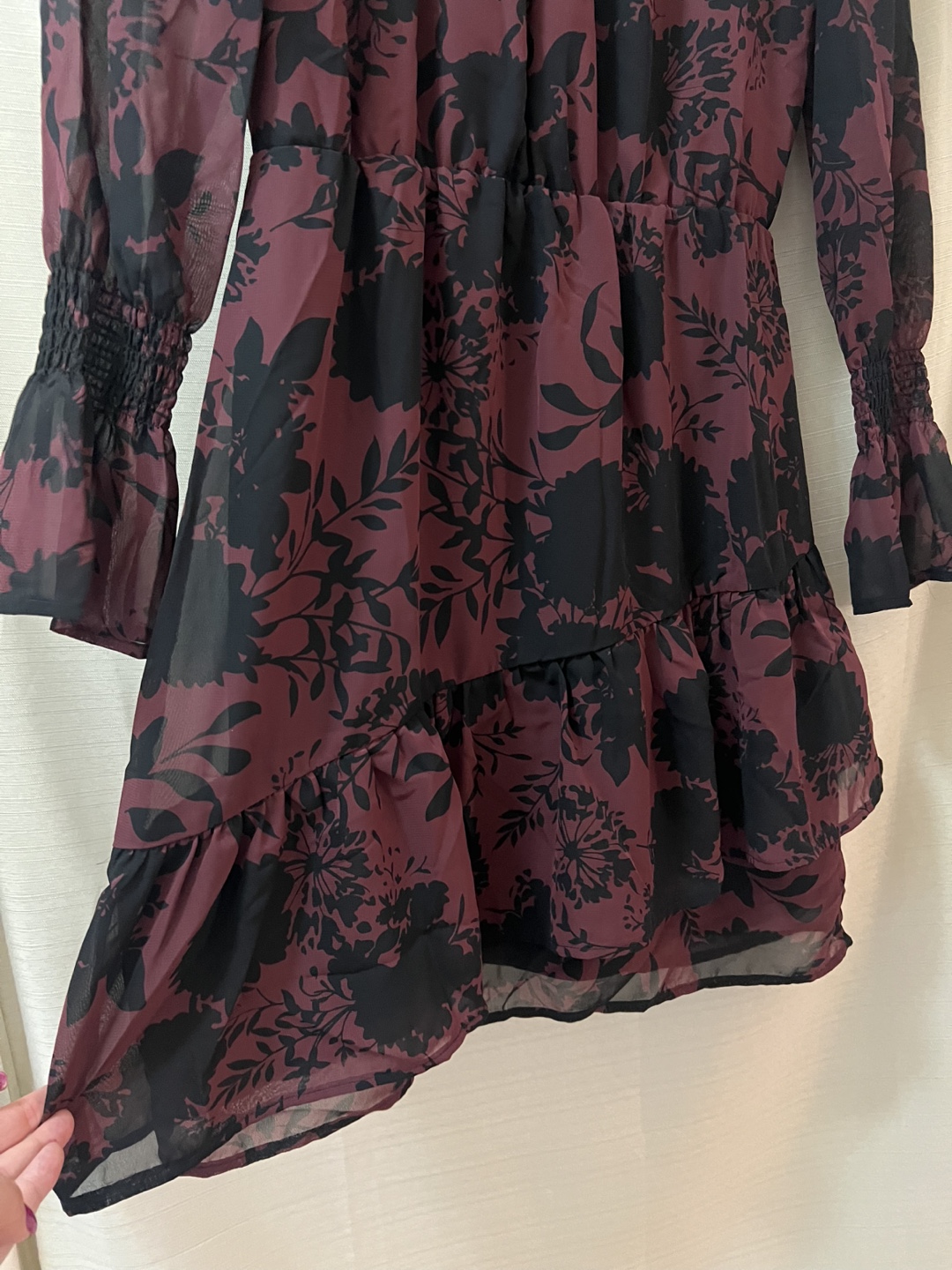 ABS Collection Burgundy Floral Dress - photo 3
