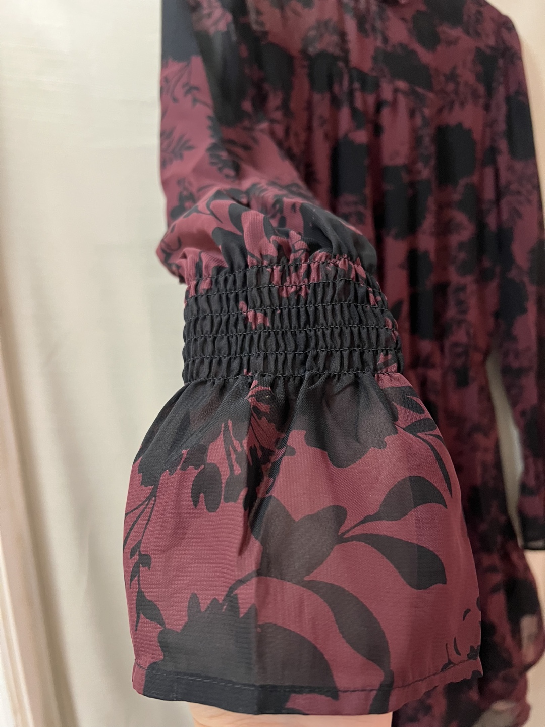 ABS Collection Burgundy Floral Dress - photo 2