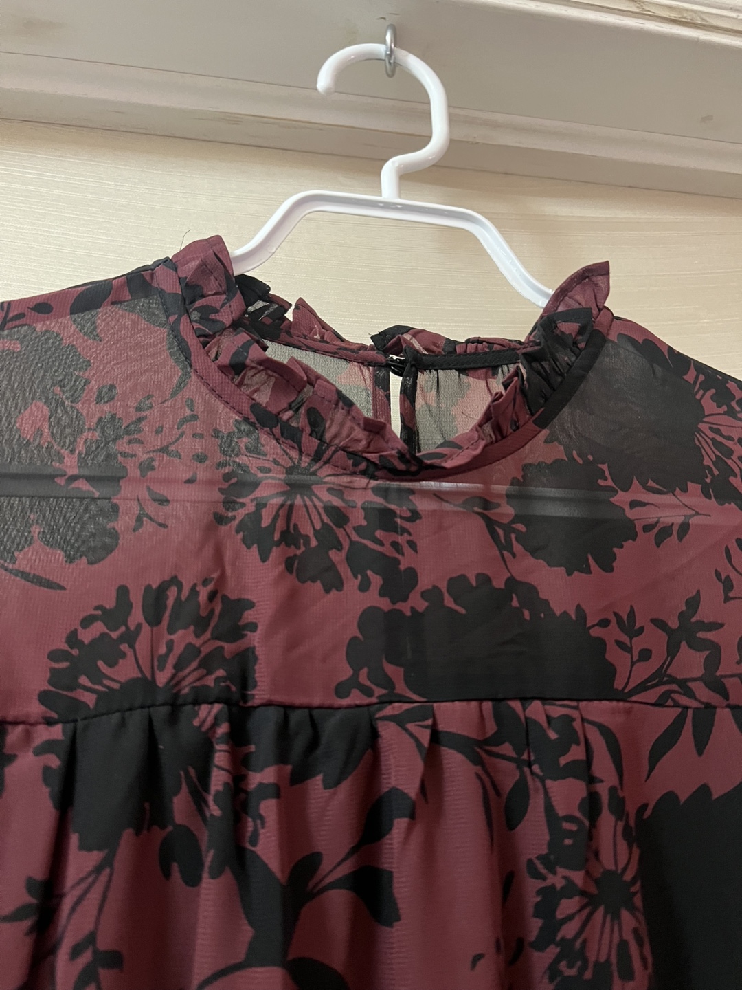ABS Collection Burgundy Floral Dress - photo 5