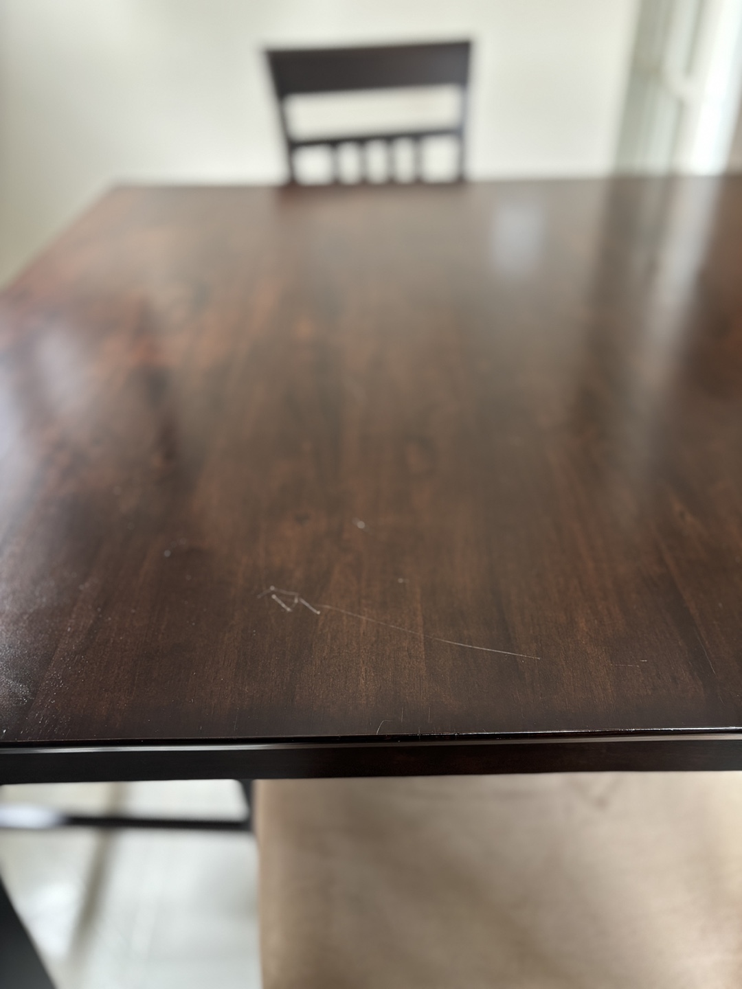 Dark Brown Kitchen Table Set with Four Chairs - photo 4