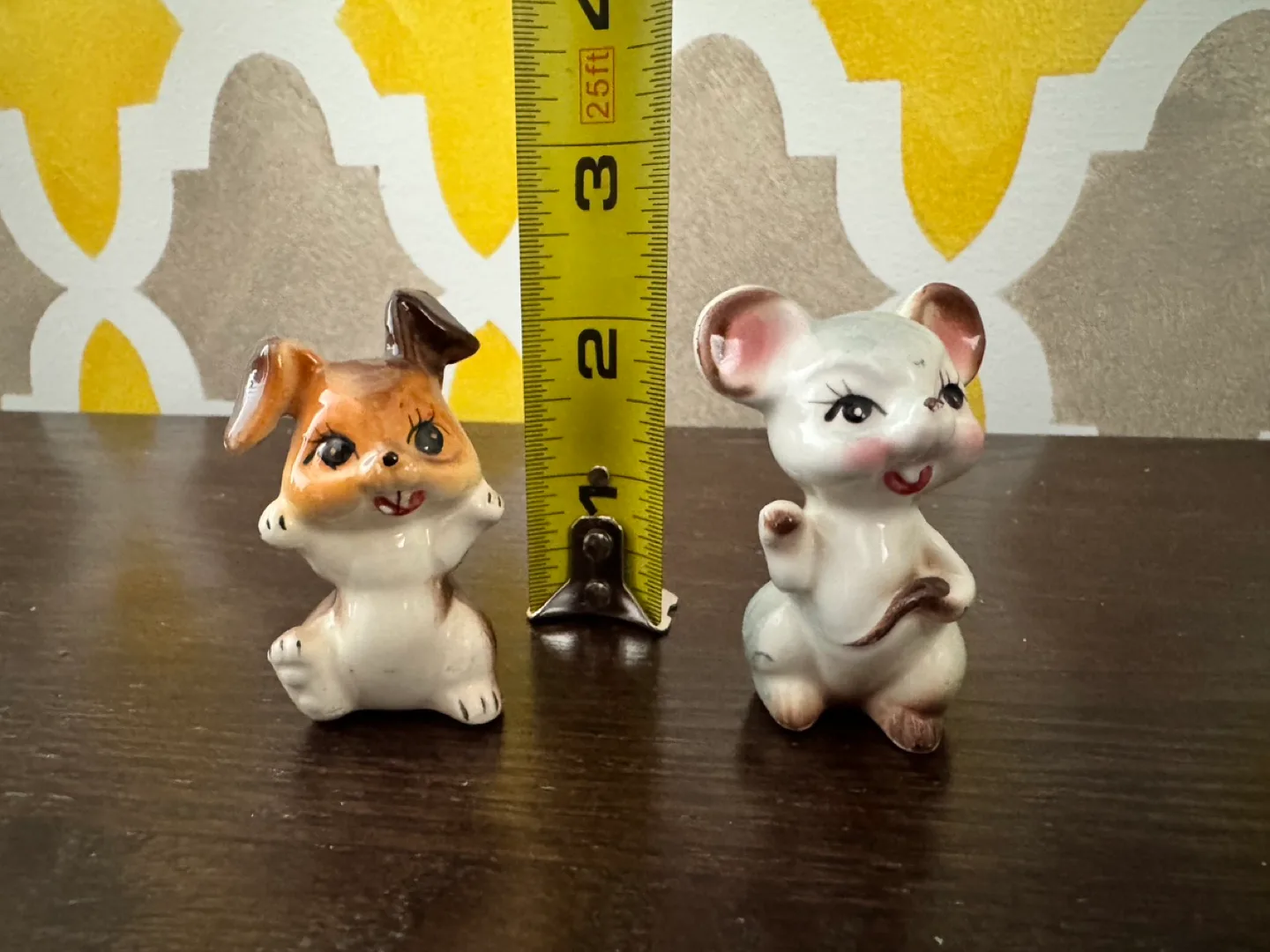 Vintage Anthropomorphic Japanese Figurines - Rabbit and Mouse image indicator(5)