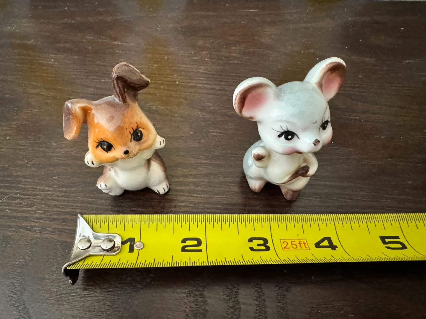 Vintage Anthropomorphic Japanese Figurines - Rabbit and Mouse image indicator(6)