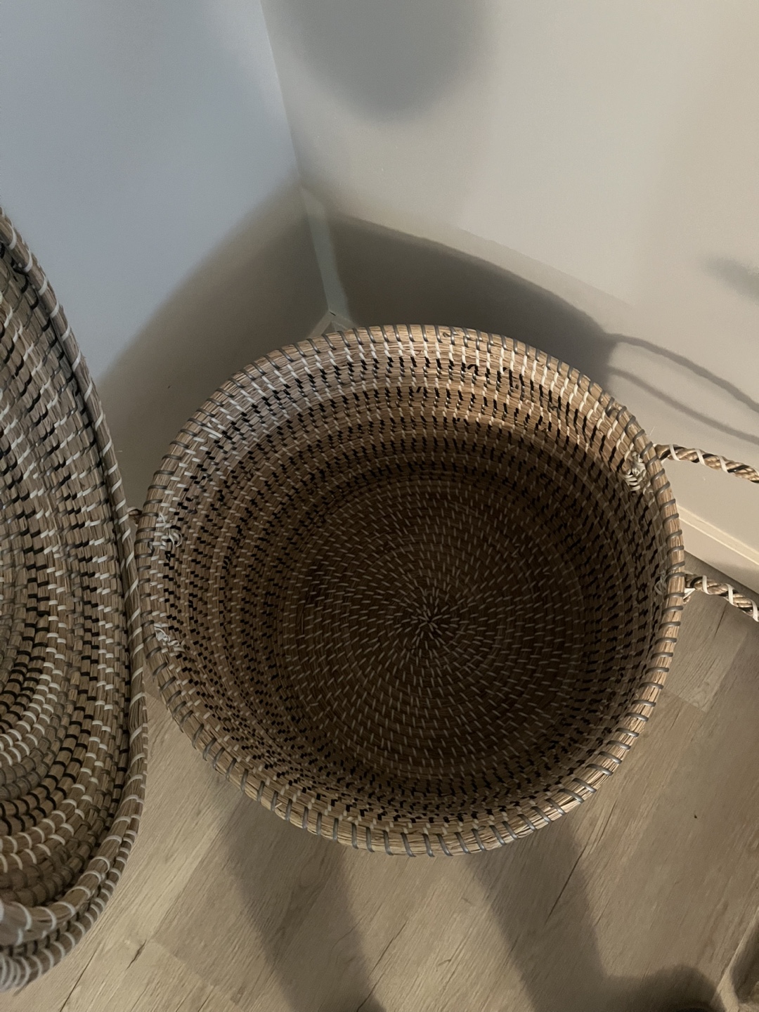 Large Woven Storage Basket with Lid - photo 3