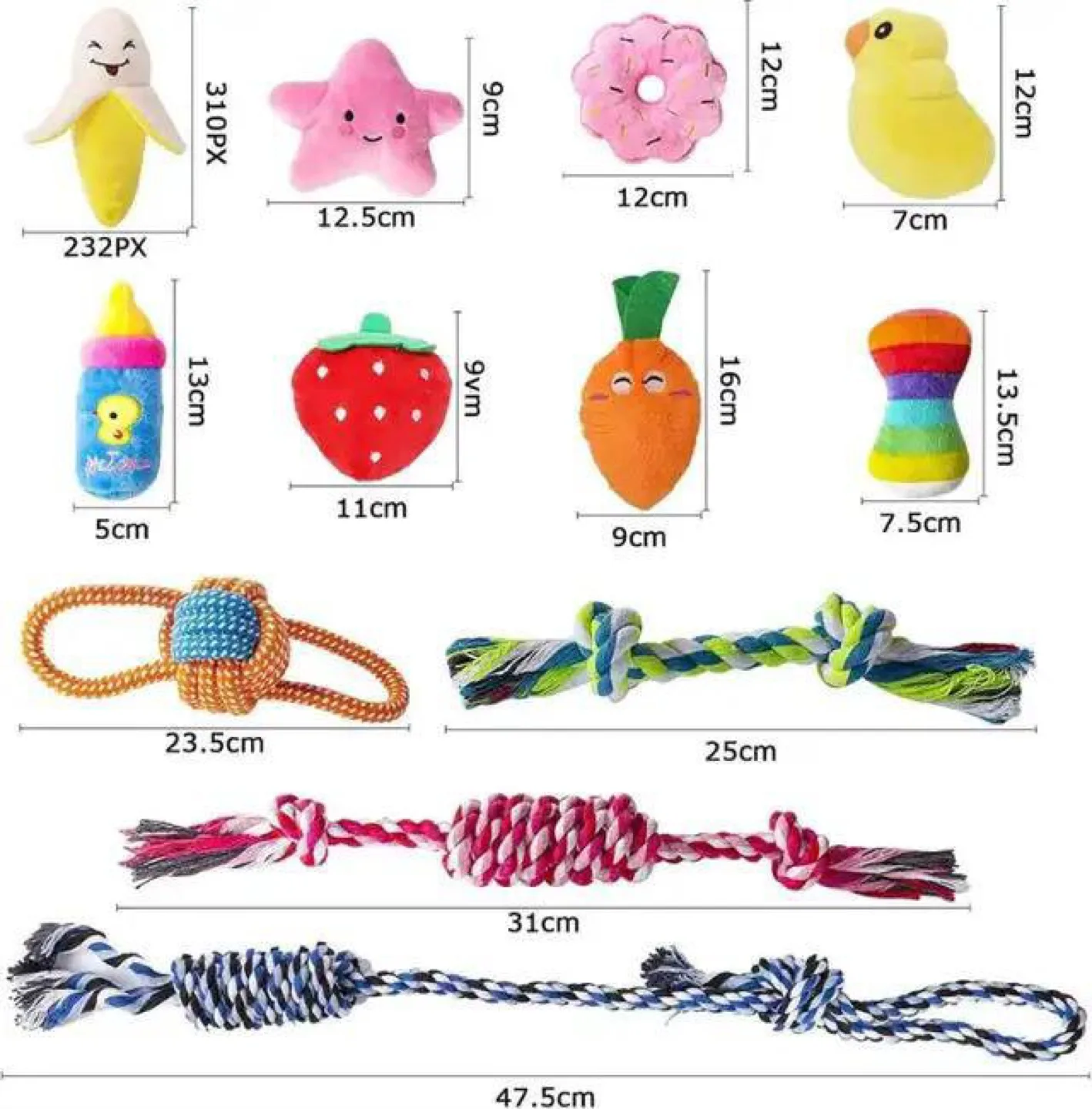 12 Pcs Small Pet Toy Set image indicator(2)