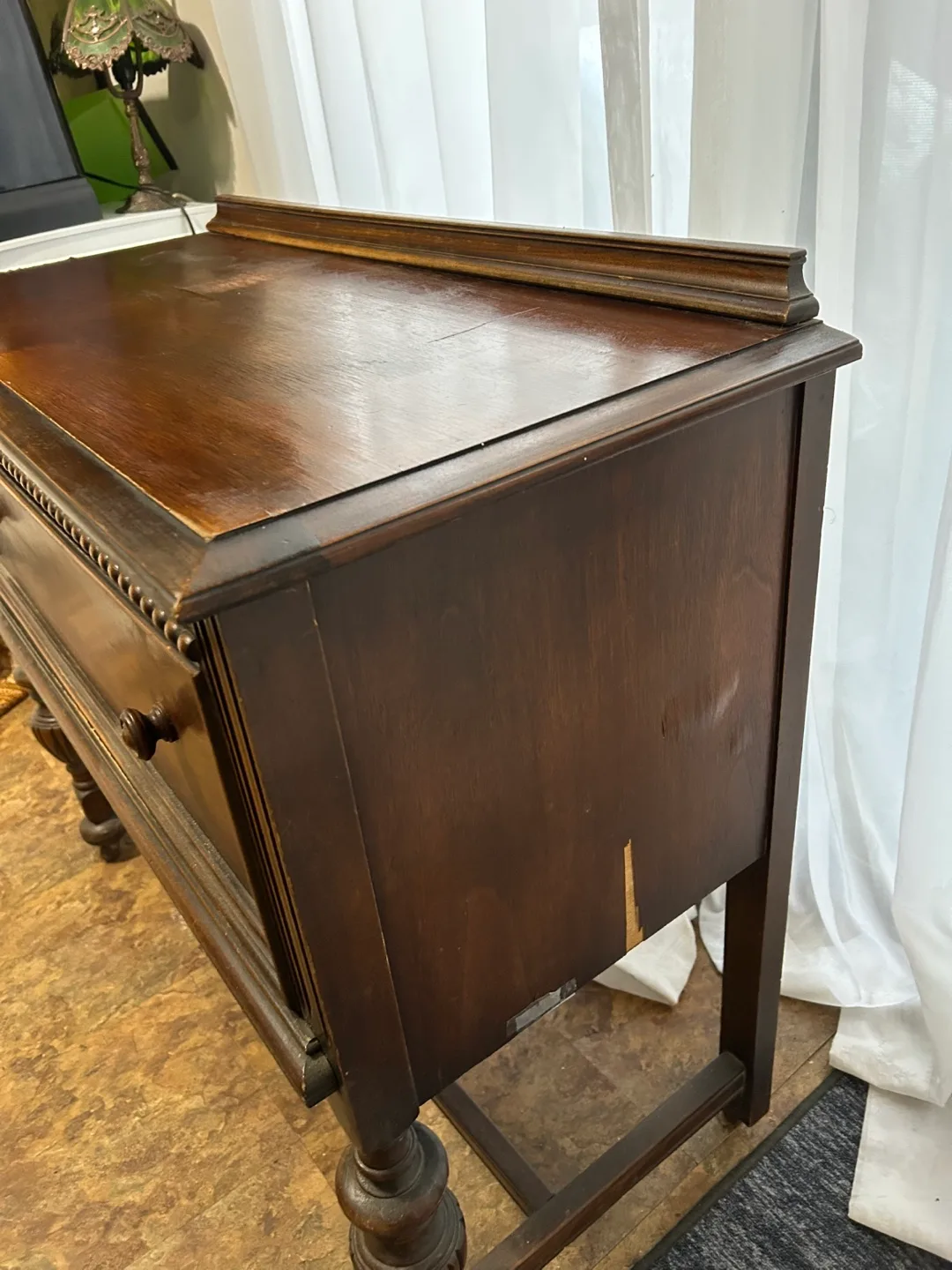 Vintage Wooden Buffet Server image indicator(2)