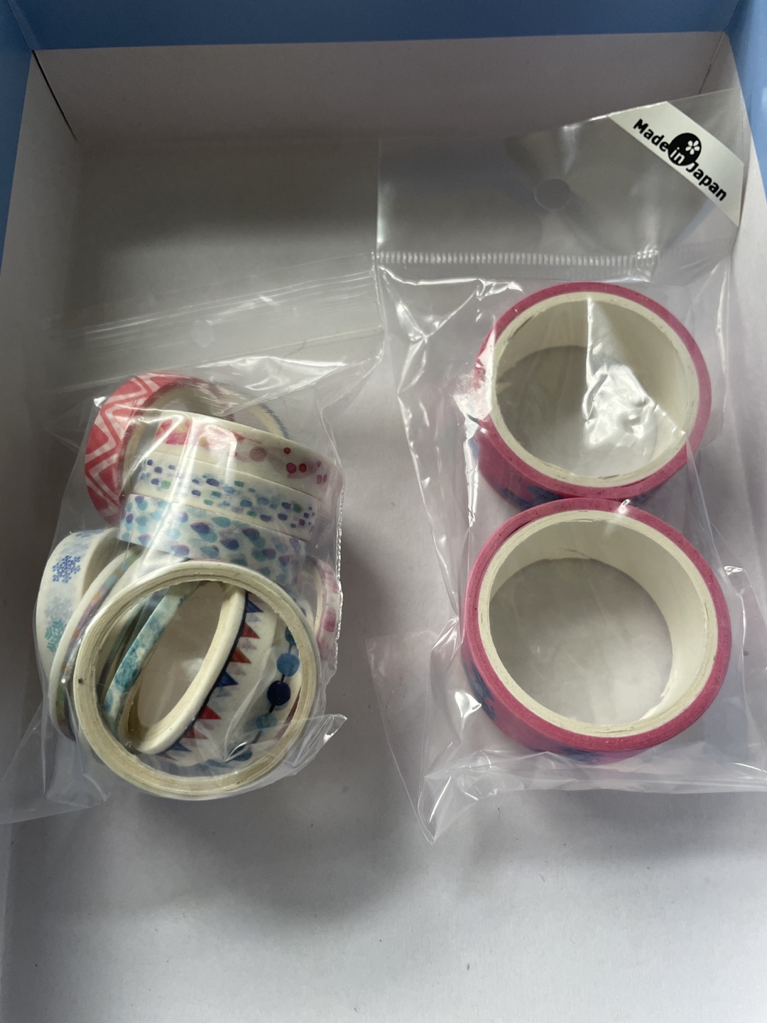 Assorted used/new washi tape
