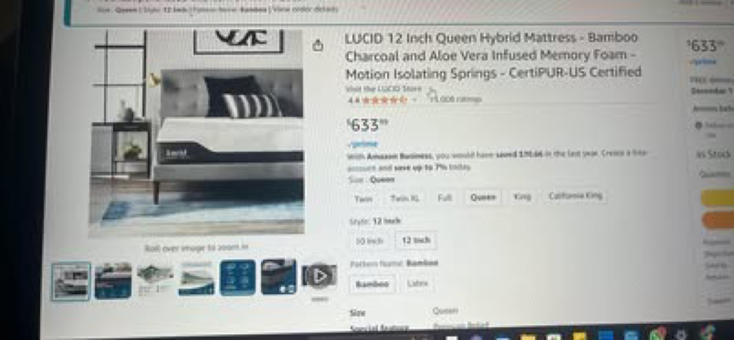 Queen Lucid 12-inch Hybrid Mattress - photo 4
