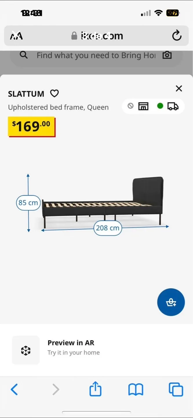 IKEA SLATTUM Queen Bed Frame image indicator(4)