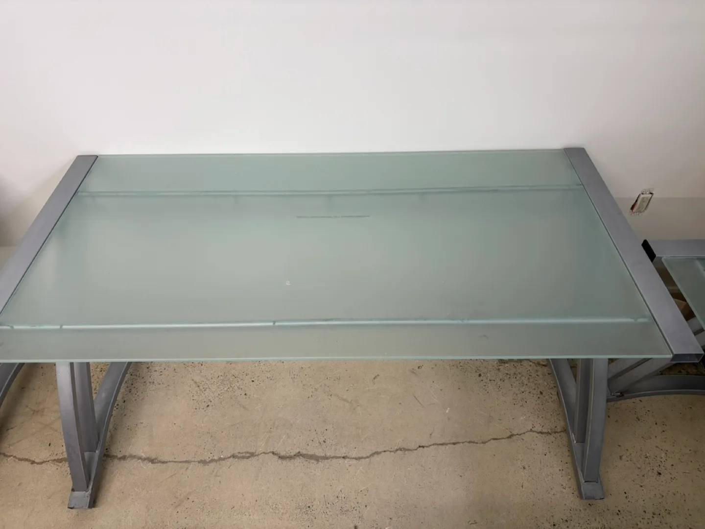 FREE!! 3 Modern Glass Top Desks/Tables #freecycle image indicator(3)