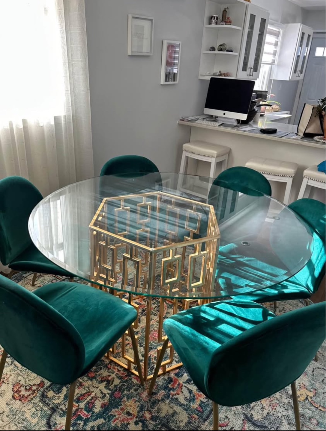 Round Glass Dining Table