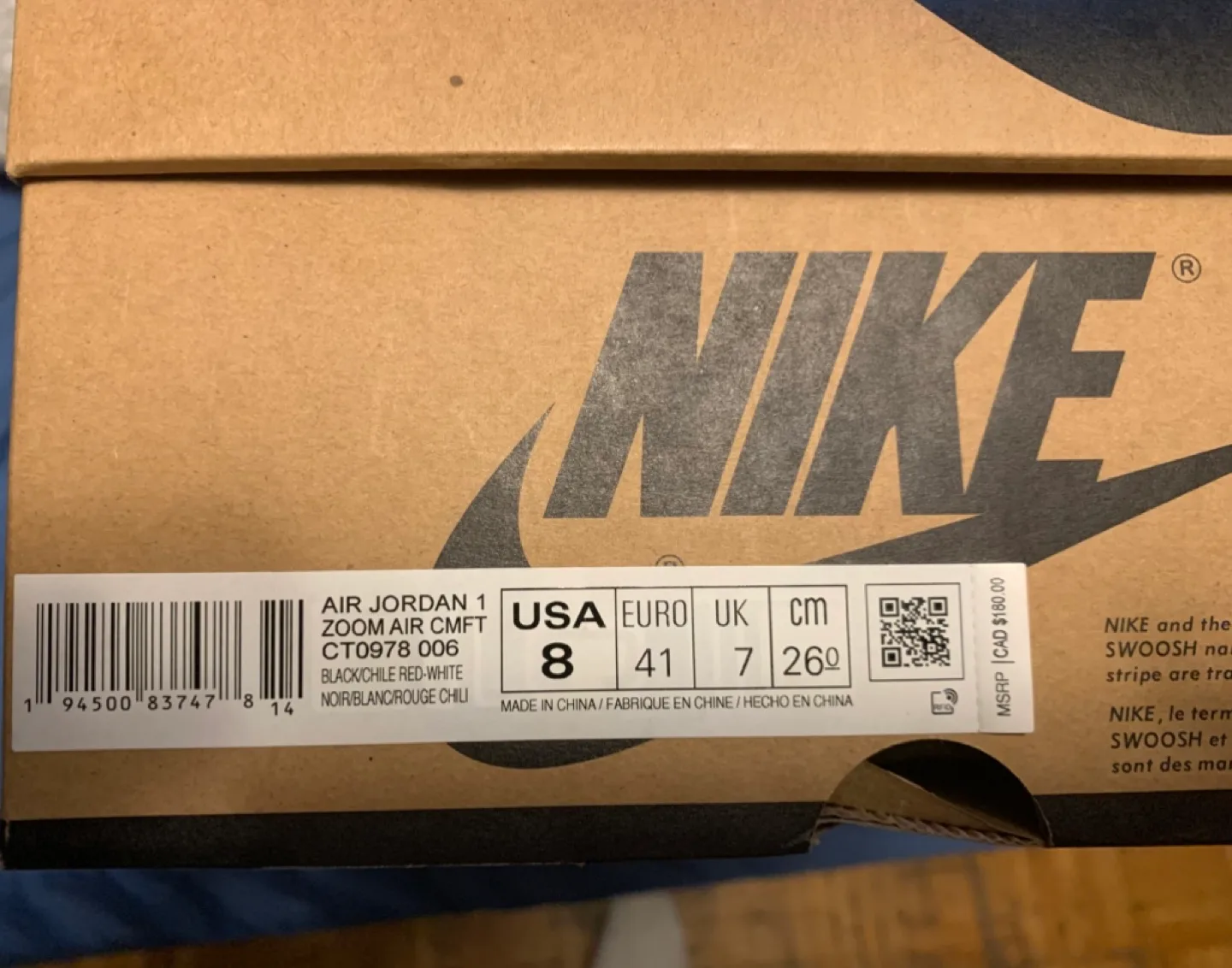 Air Jordan 1 High Zoom Air CMFT 'Team Orange' image indicator(5)