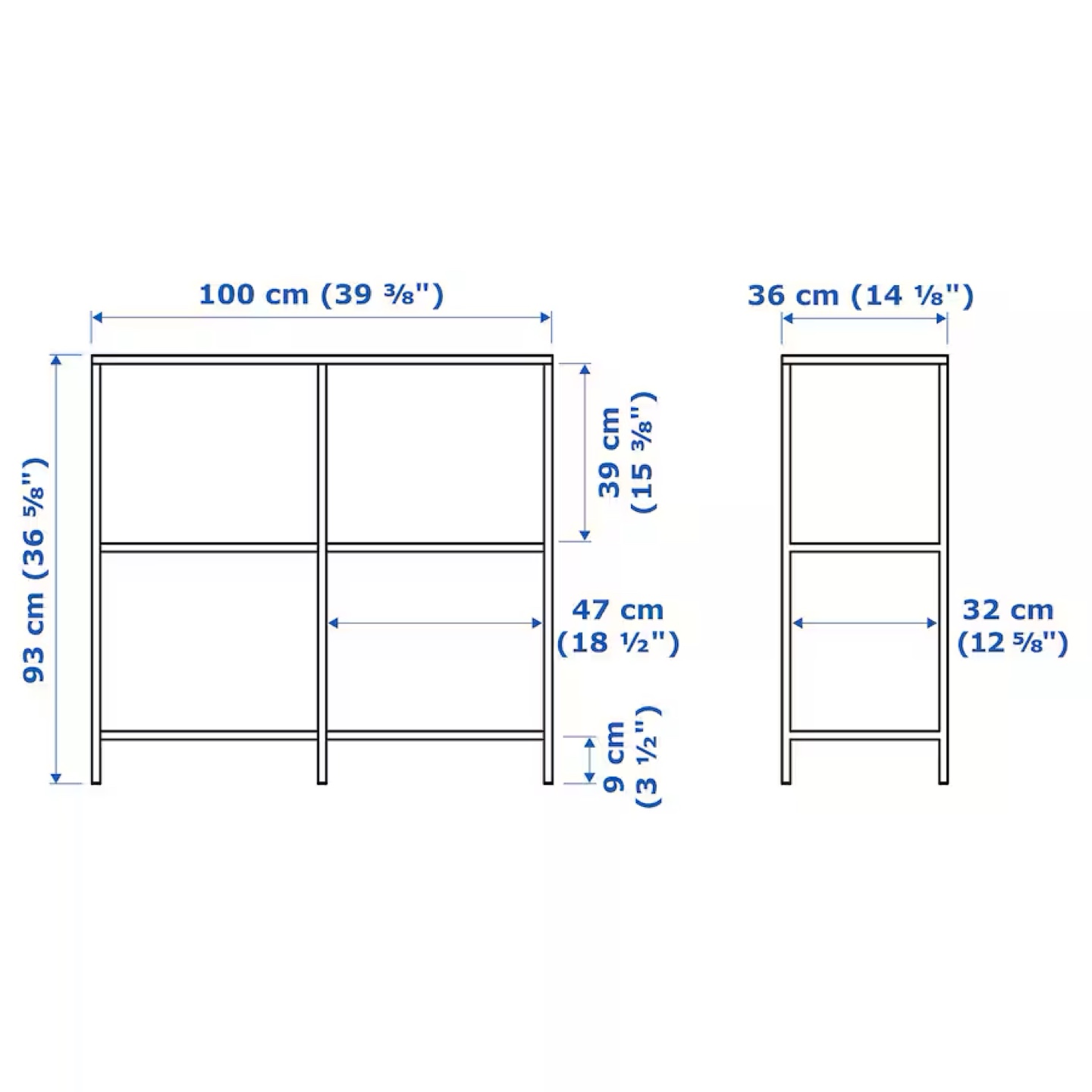 IKEA VITTSJÖ Shelving Unit - Black-Brown - photo 4