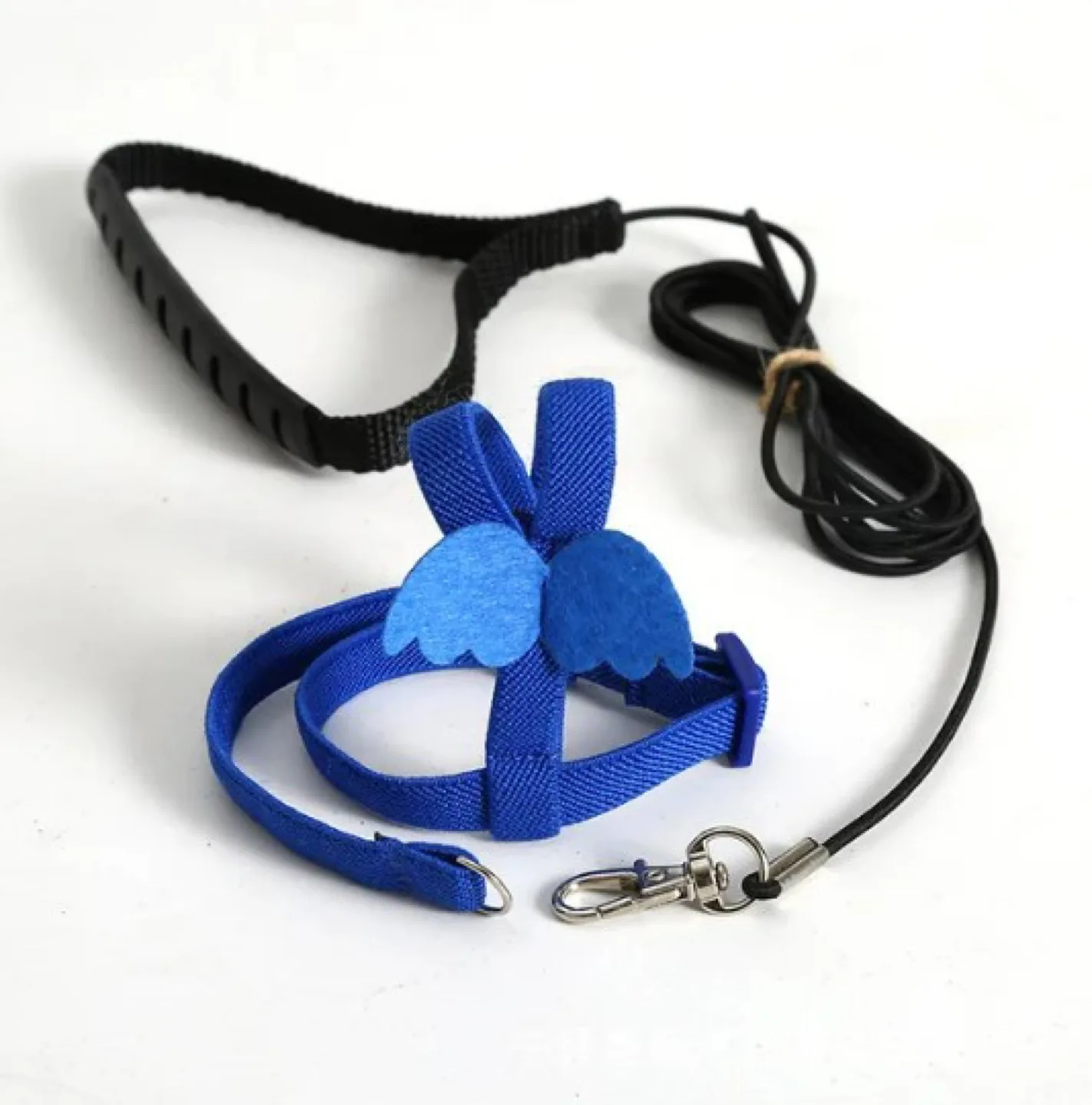 Grey Adjustable Parrot Bird Harness Leash Outdoor Flying Rope image indicator(2)