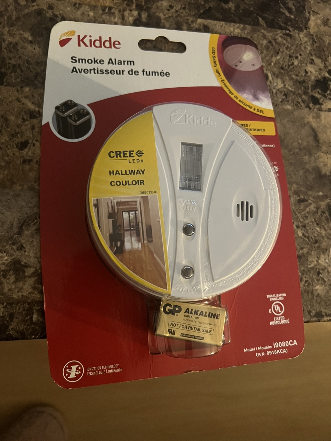 Kidde 19080CA Hallway Smoke Alarm with Ionization Technology