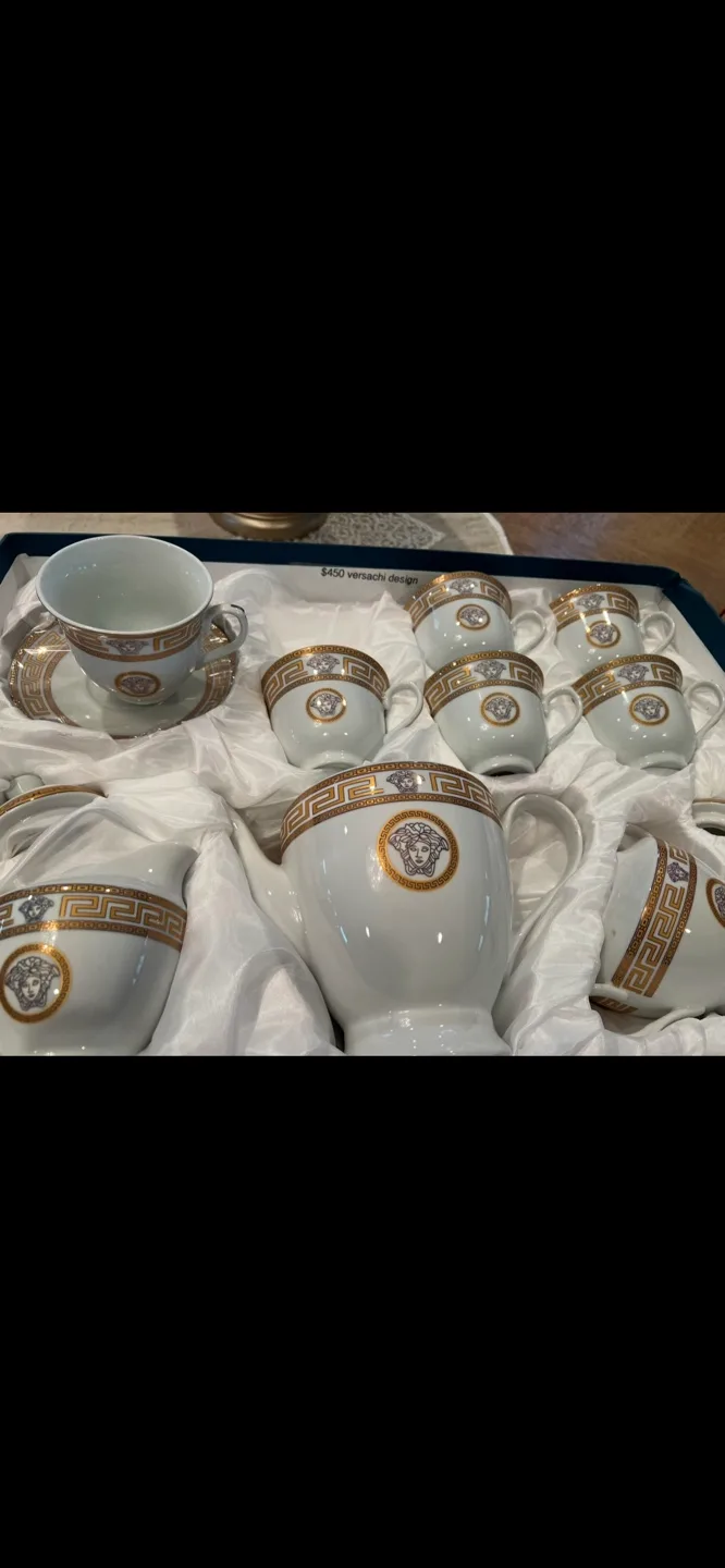 Ornate Framed Oil Painting &  of Reclining Leather Sofas image indicator(9)