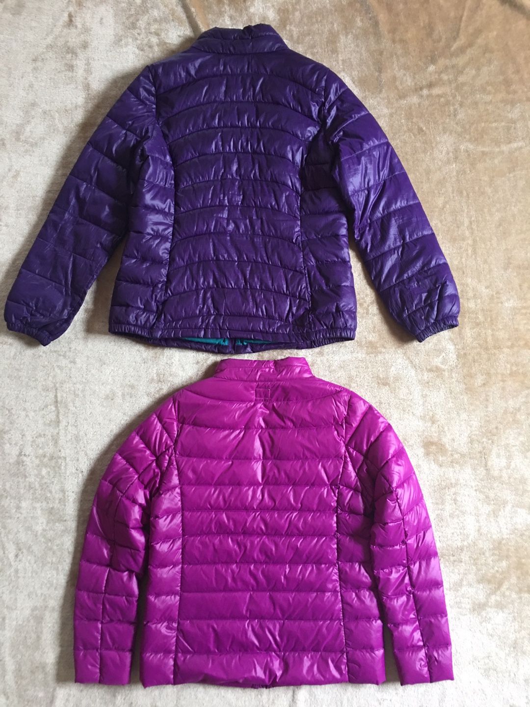 Two Uniqlo Ultra Light Down Jackets - Purple and Dark Purple - photo 2