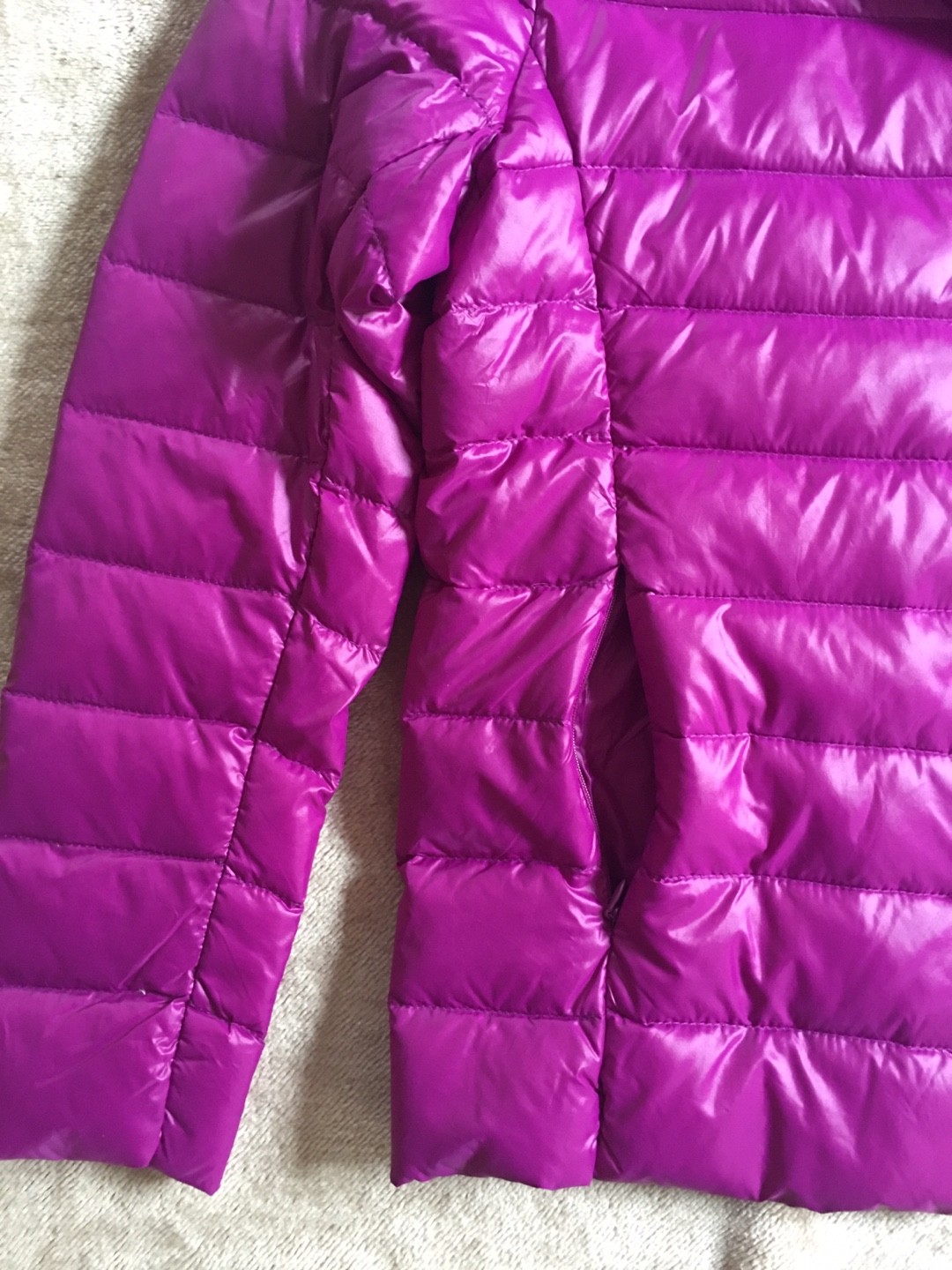 Two Uniqlo Ultra Light Down Jackets - Purple and Dark Purple - photo 4