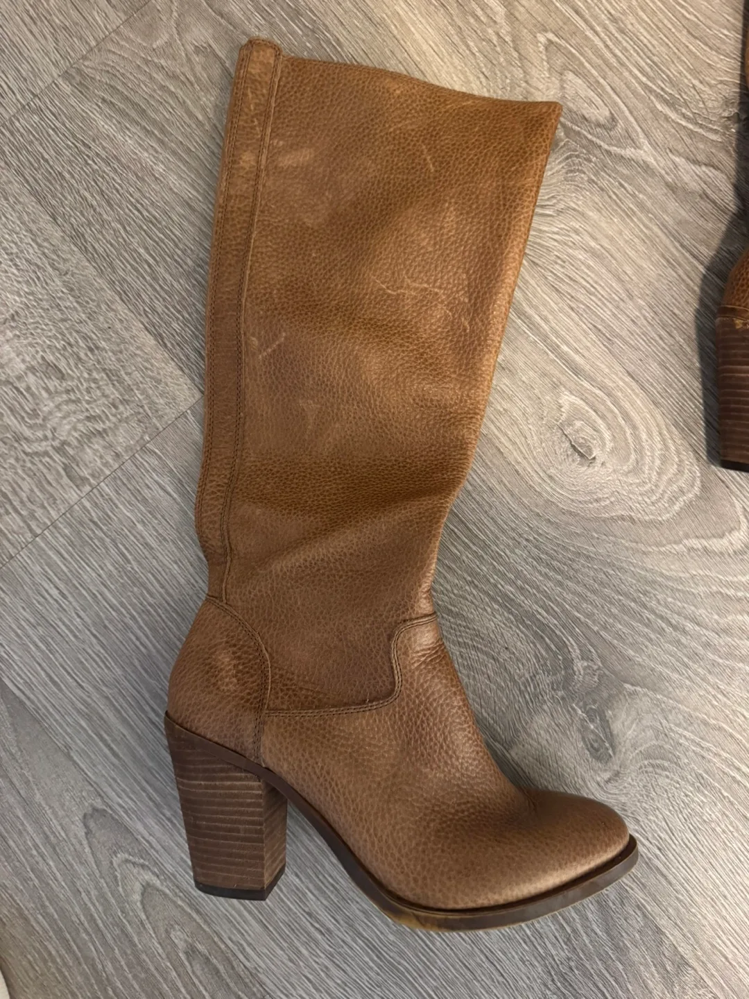 Lucky Brand Brown Leather Knee-High Boots size 6 1/2 image indicator(3)
